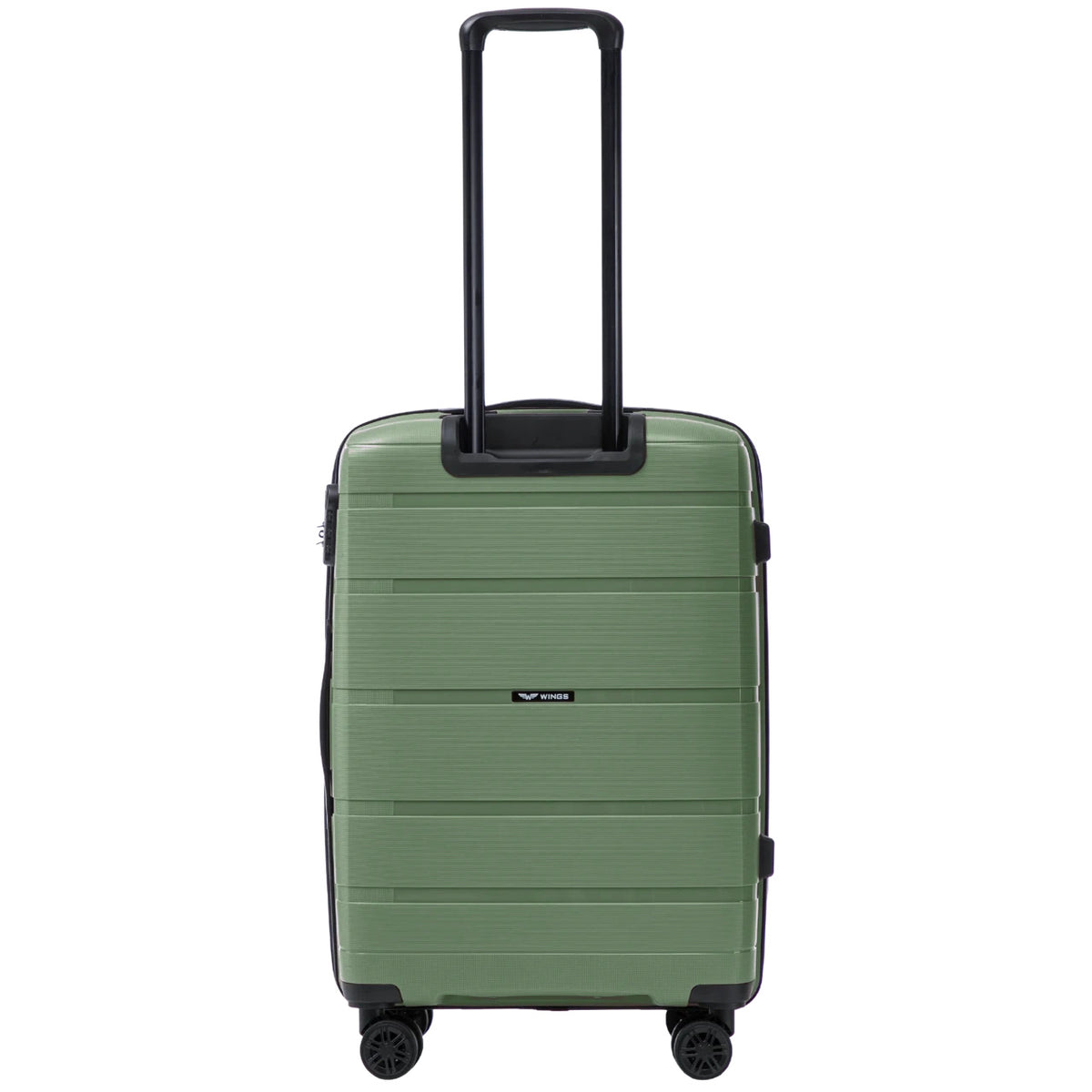 Wings HAWFINCH 3.0 set of 3 polypropylene suitcases BLACKISH GREEN