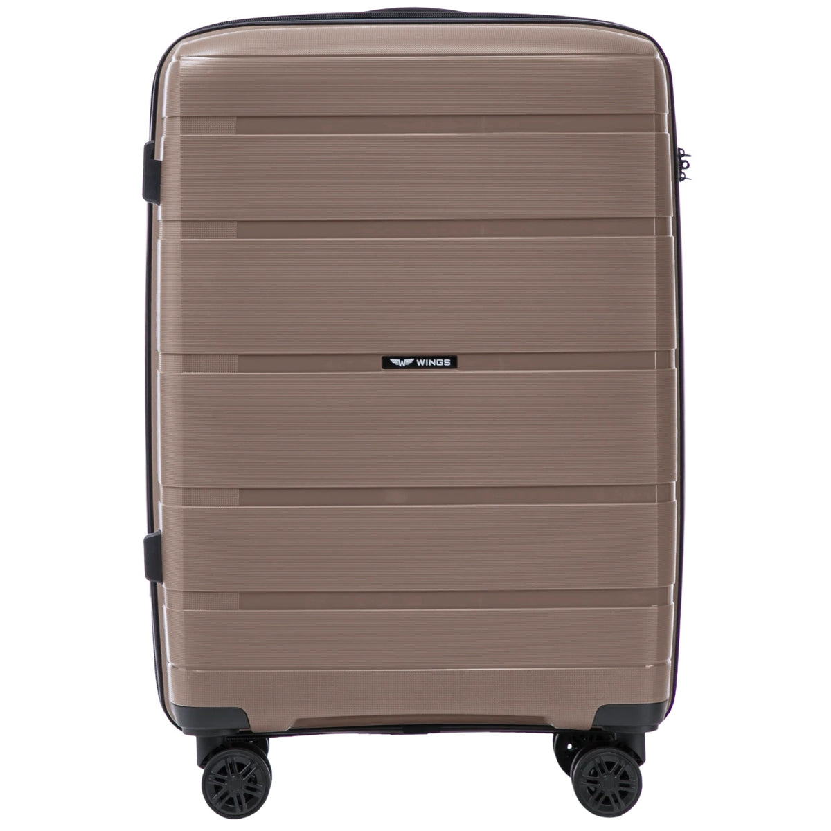 Wings HAWFINCH 3.0 set of 3 polypropylene suitcases COFFEE