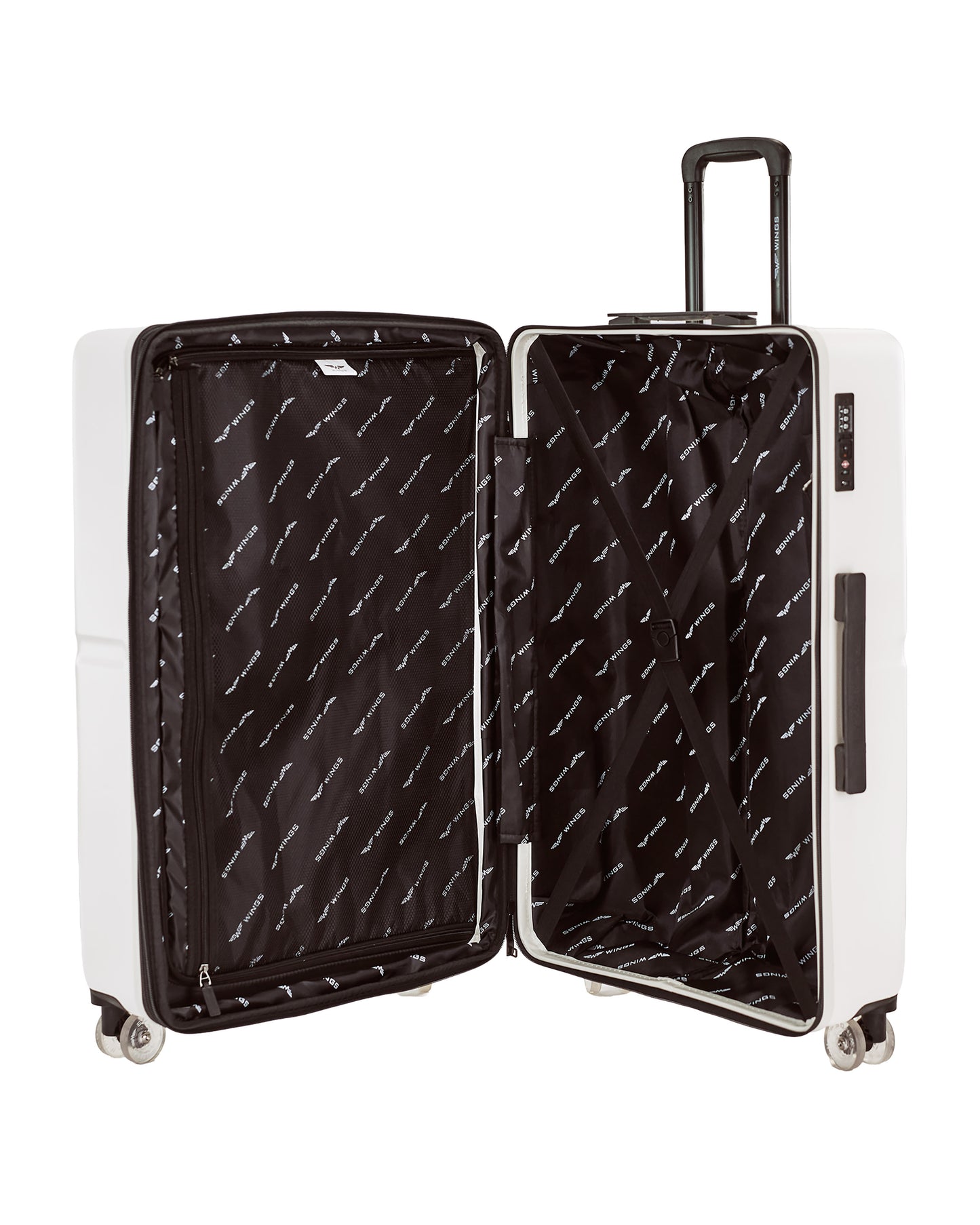 Nagy WINGS MAGPIE bőrönd 28" törtfehér