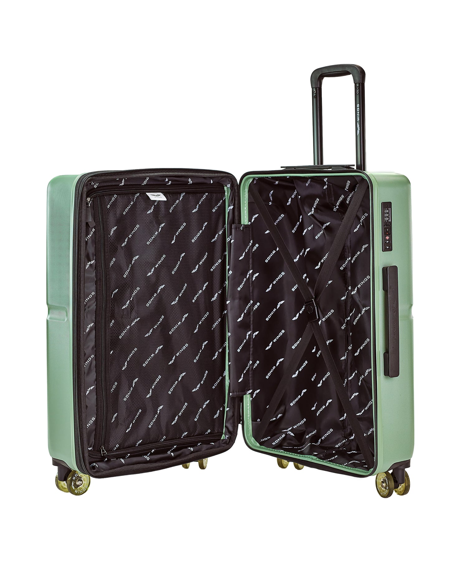 Vidutinis lagaminas WINGS MAGPIE 24" ARMY GREEN