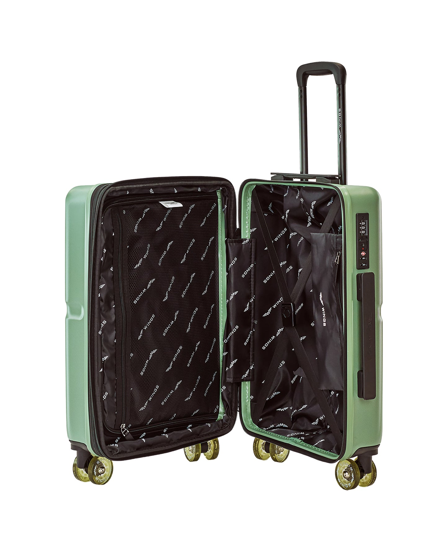 Valiză de cabină WINGS MAGPIE 20" VERDE MILITAR
