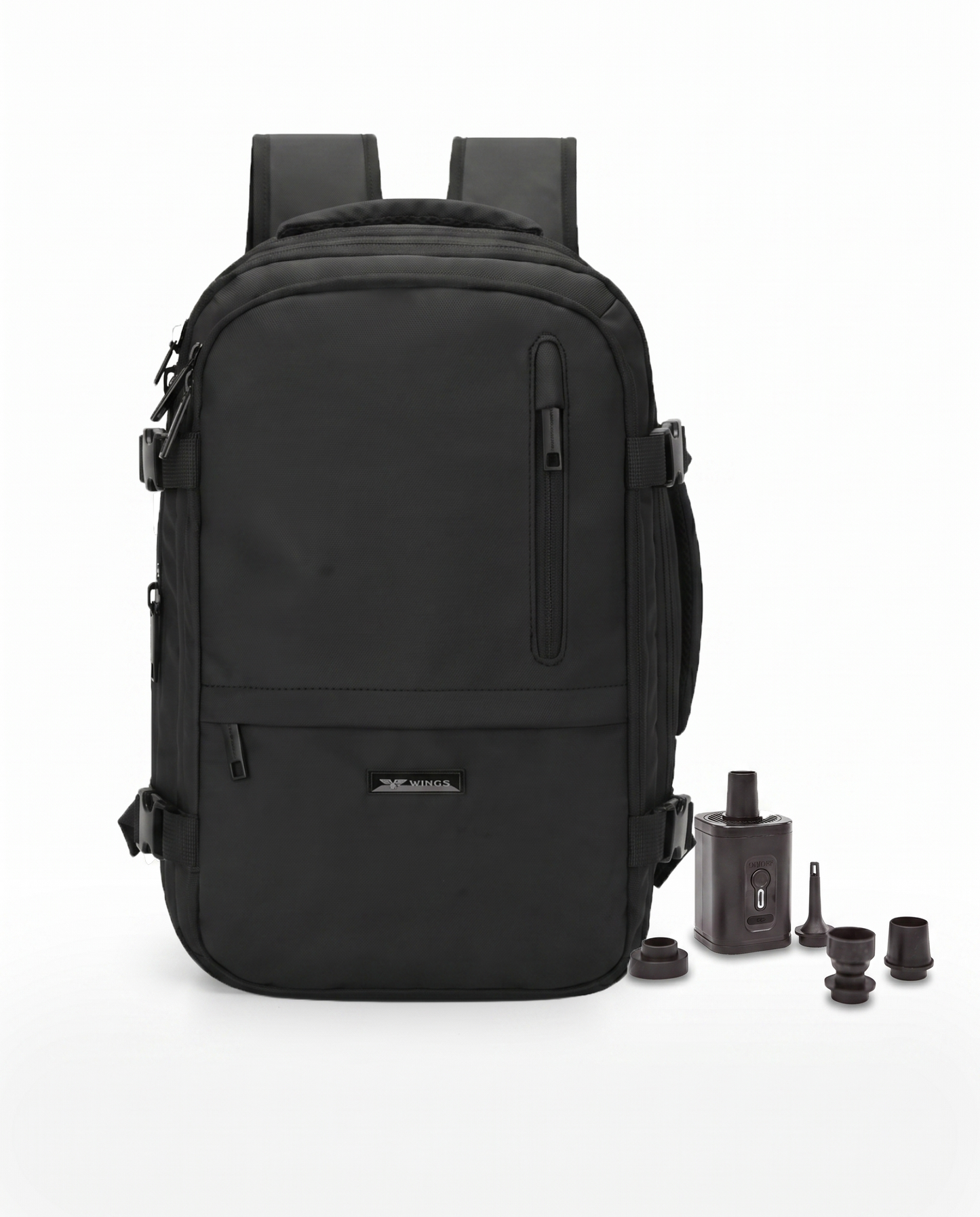 Vakuum-Rucksack COMPRESA mit Pumpe - SCHWARZ