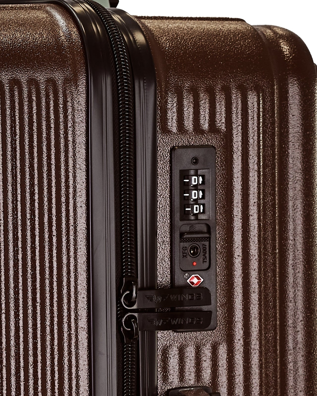 Wings PC African Eagle 2.0 20" Cabin Suitcase CHOCOLATE BROWN