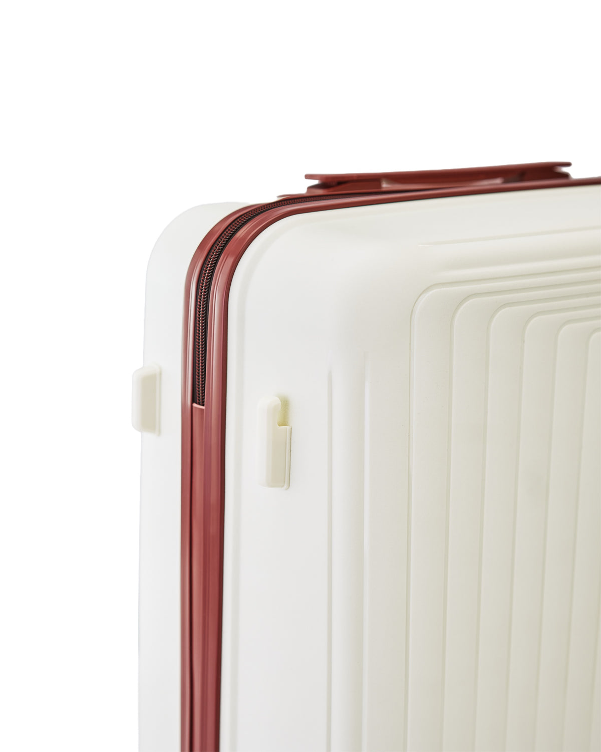 WINGS PUFFIN 20" OFF WHITE + BURGUNDY CABIN SUITCASE