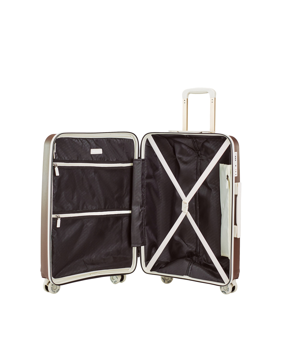 LARGE WINGS PUFFIN 28" SUITCASE CHOCOLATE BROWN