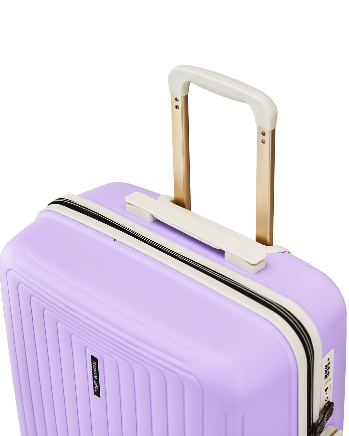 WINGS PUFFIN 20" WHITE PURPLE CABIN SUITCASE