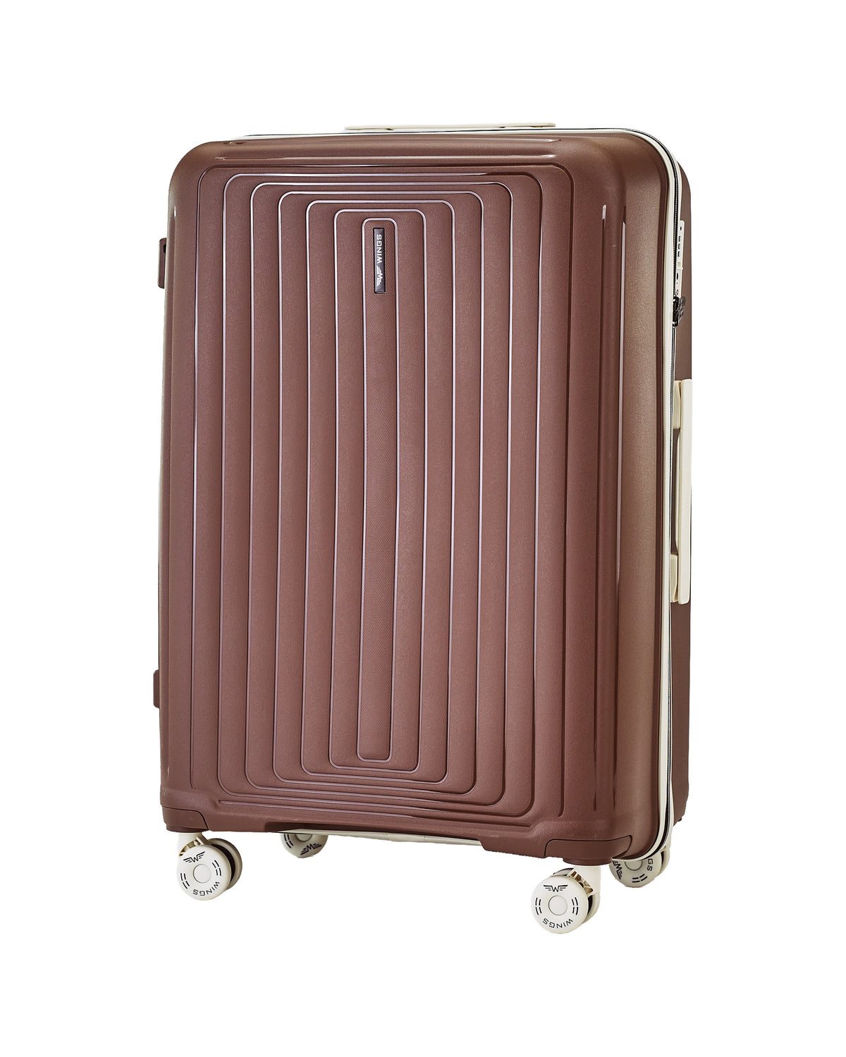 LARGE WINGS PUFFIN 28" SUITCASE CHOCOLATE BROWN