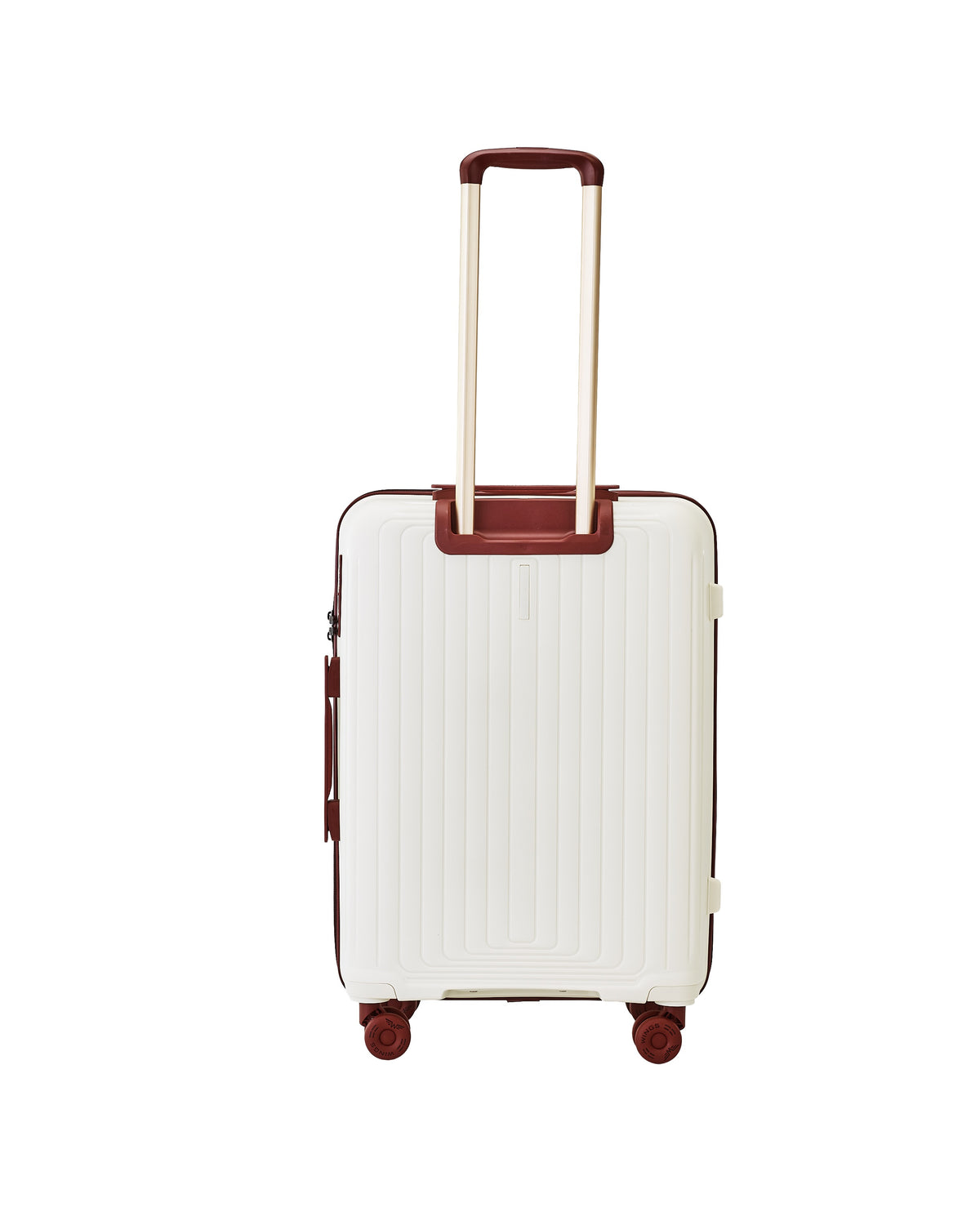 Medium WINGS PUFFIN 24" Suitcase OFF WHITE + BURGUNDY