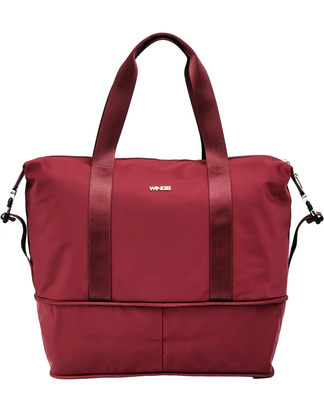Duża torba damska ROSELLA z funkcją poszerzania DARK RED ROSELLA COLLECTION