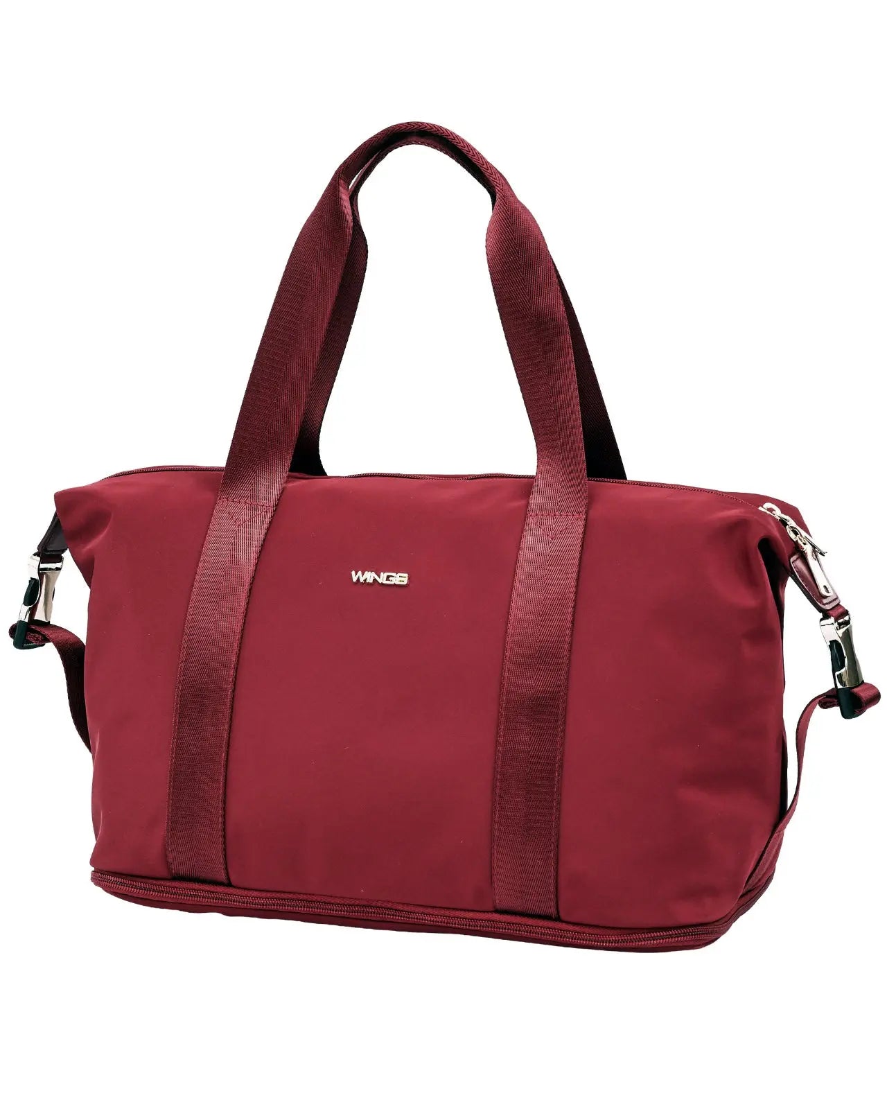 Duża torba damska ROSELLA z funkcją poszerzania DARK RED ROSELLA COLLECTION