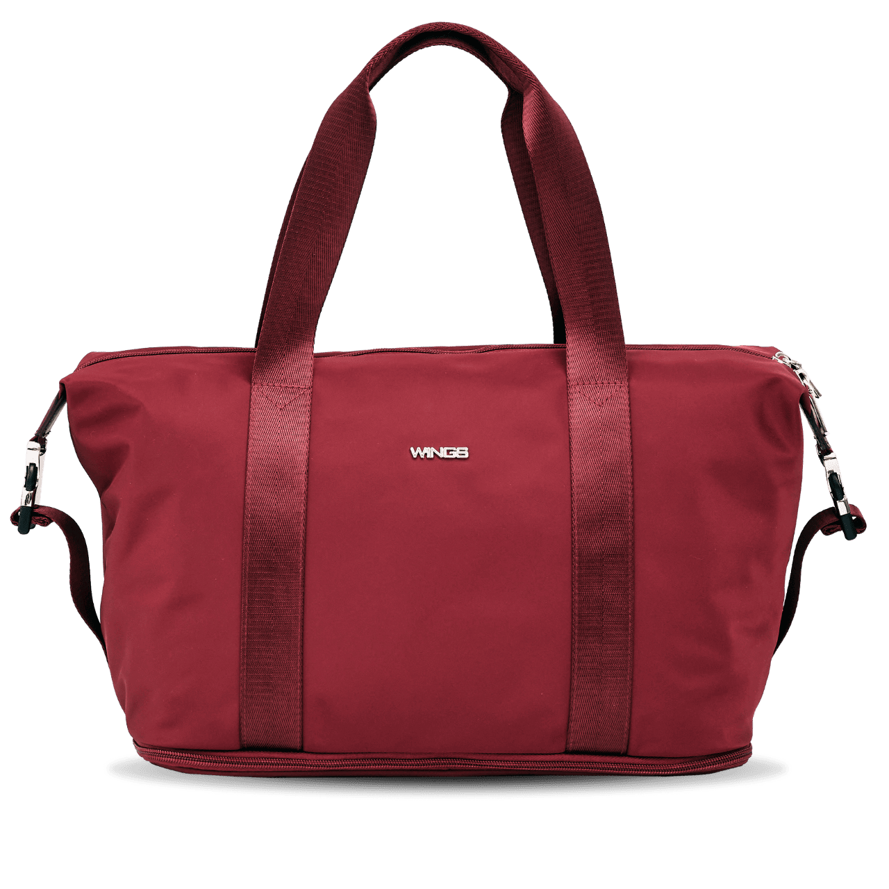 Duża torba damska ROSELLA z funkcją poszerzania DARK RED ROSELLA COLLECTION
