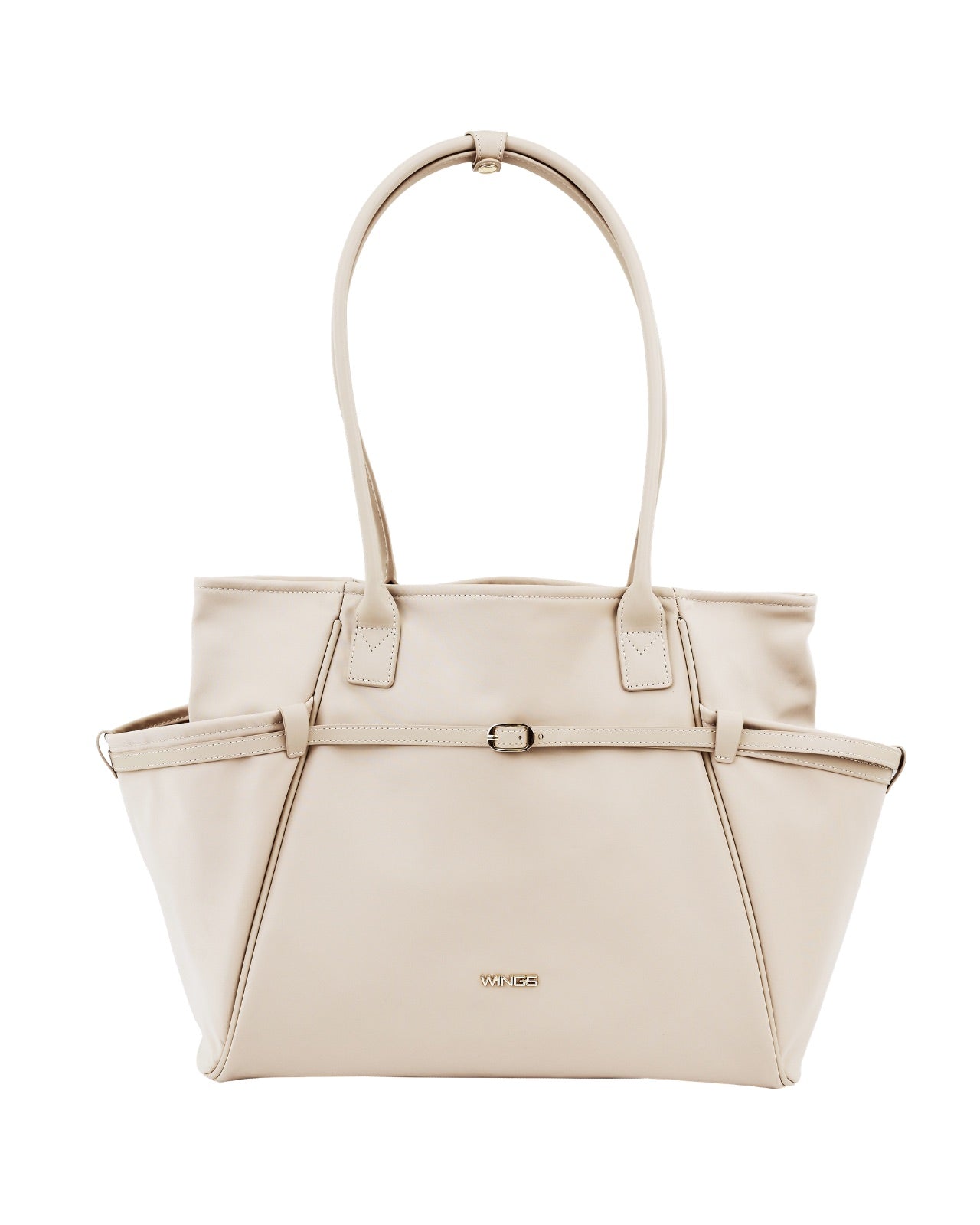 Geantă shopper WINGS ROSELLA cu trusă de cosmetice detașabilă și curea pentru valiză BEIGE