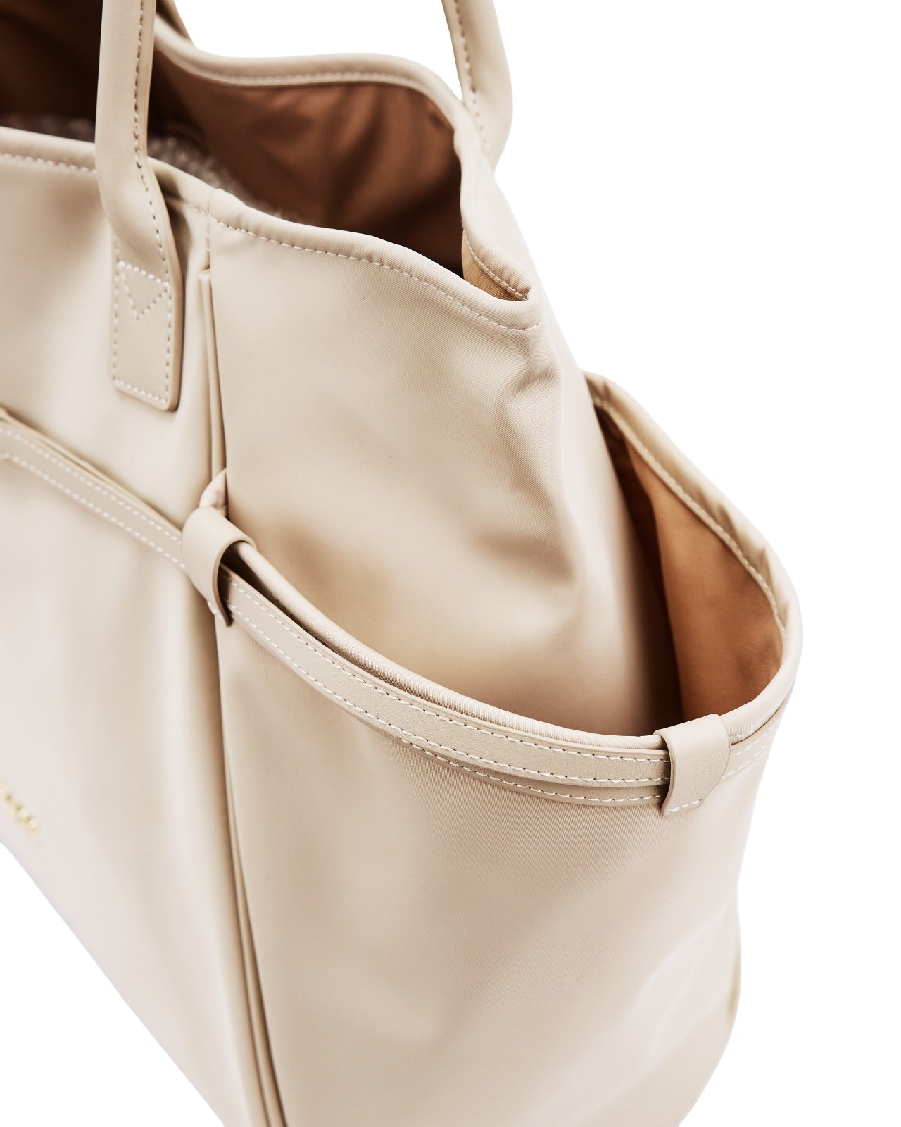 Geantă shopper WINGS ROSELLA cu trusă de cosmetice detașabilă și curea pentru valiză BEIGE