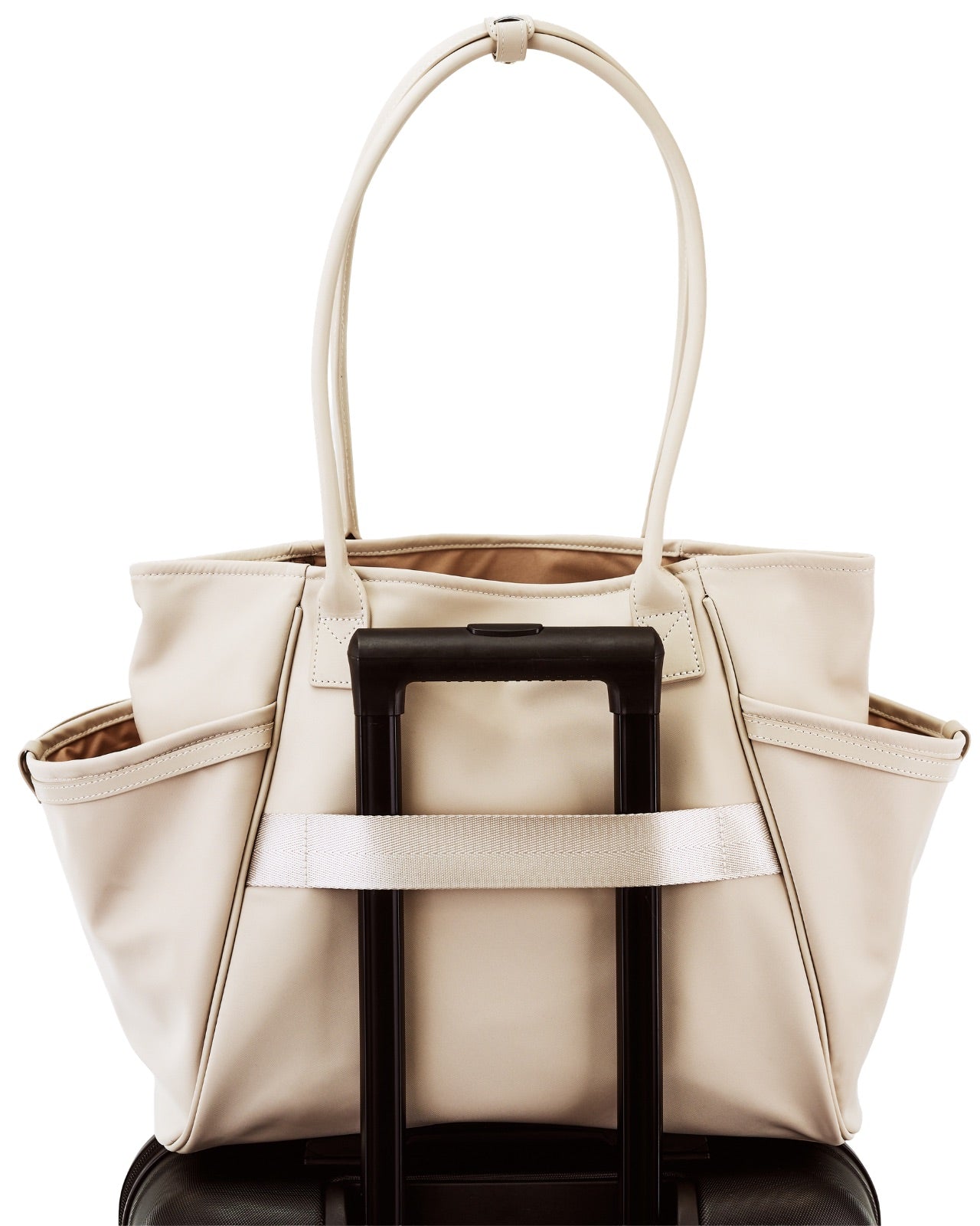 Geantă shopper WINGS ROSELLA cu trusă de cosmetice detașabilă și curea pentru valiză BEIGE