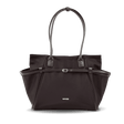 WINGS ROSELLA shopper bag with detachable cosmetic bag and suitcase strap BLACK