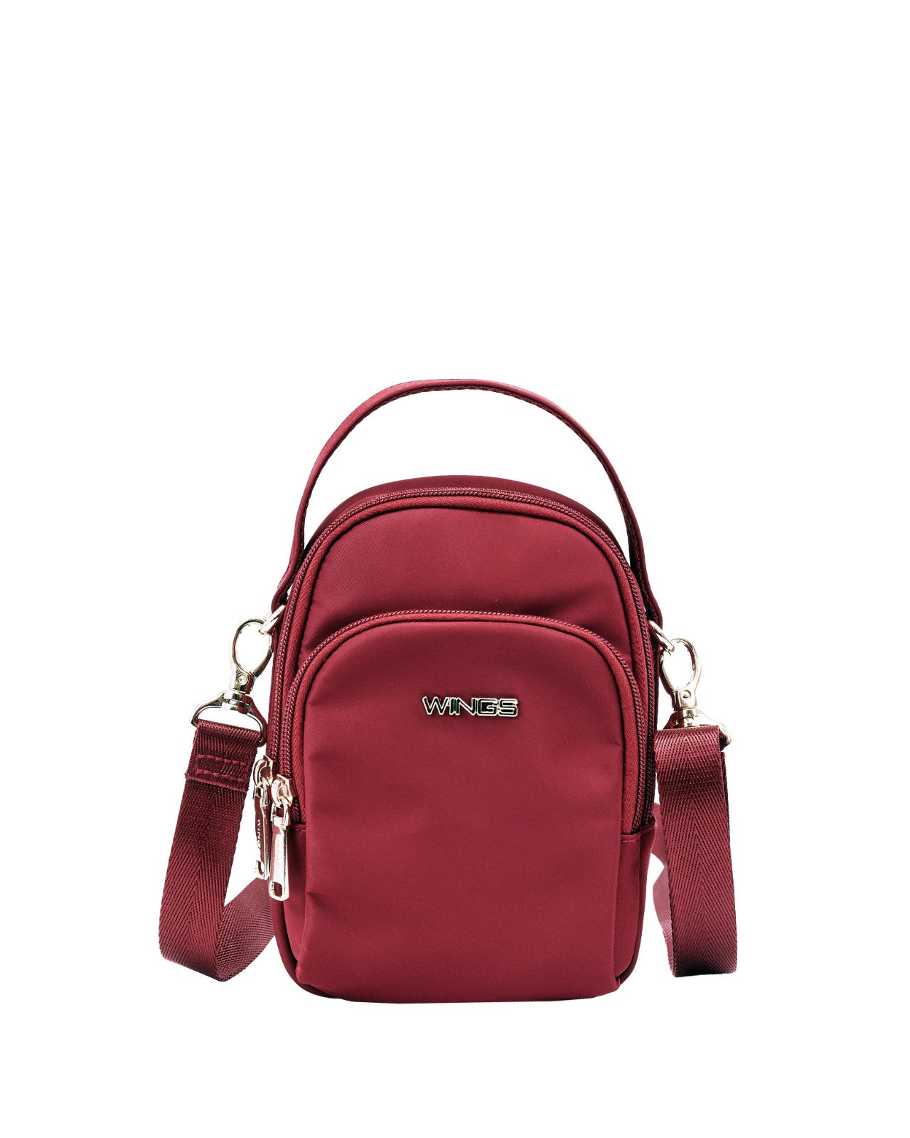 Malá crossbody taška ROSELLA TMAVOČERVENÁ
