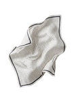 WINGS women's scarf 90x90 cm black and white polka dots