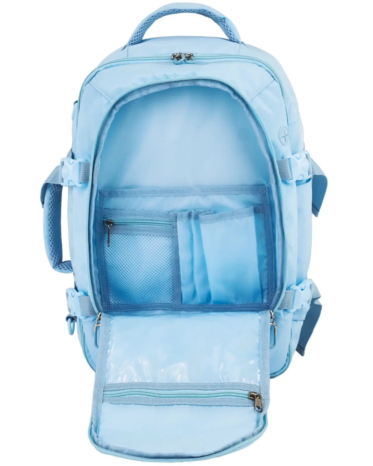 WINGS Kabinenrucksack Tasche 2in1 Tanager HELLBLAU