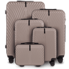 Komplet sæt med 5 Wings SWAN BEIGE kufferter