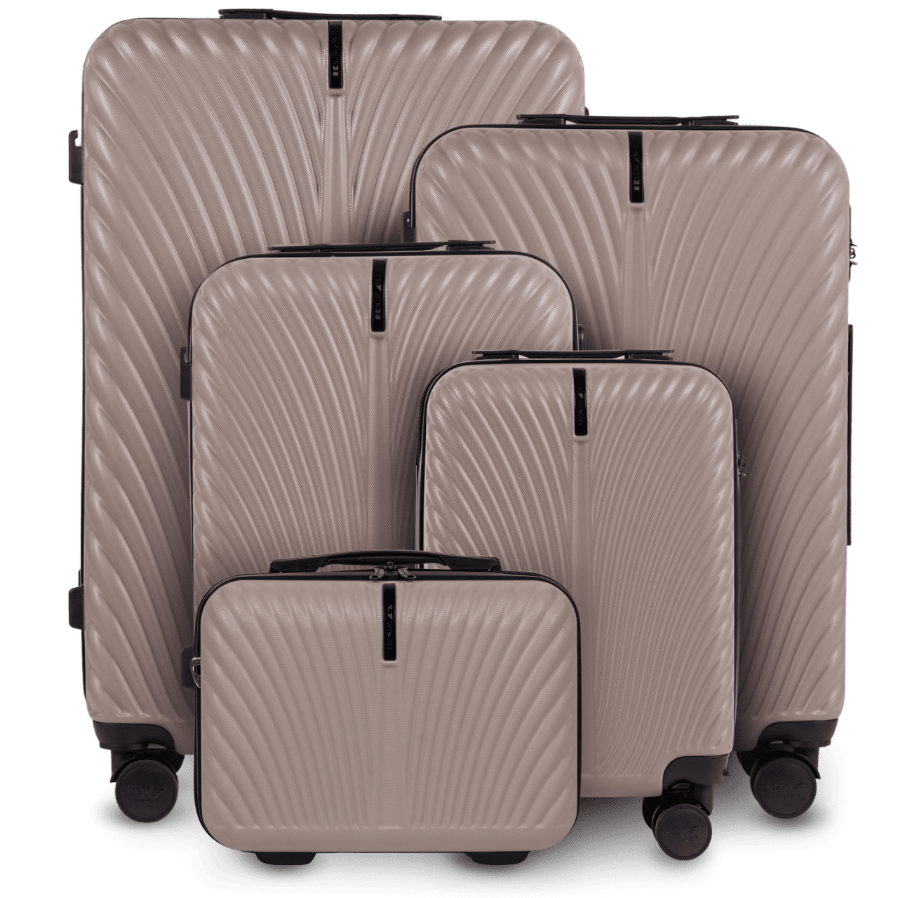 Komplet 5 WALIZEK Wings SWAN BEIGE SWAN COLLECTION