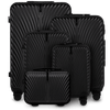 Komplet sæt med 5 Wings SWAN BLACK kufferter