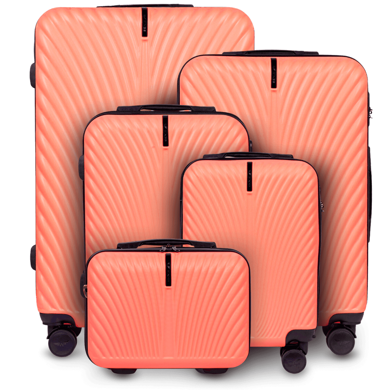 Komplet 5 WALIZEK Wings SWAN CORAL SWAN COLLECTION