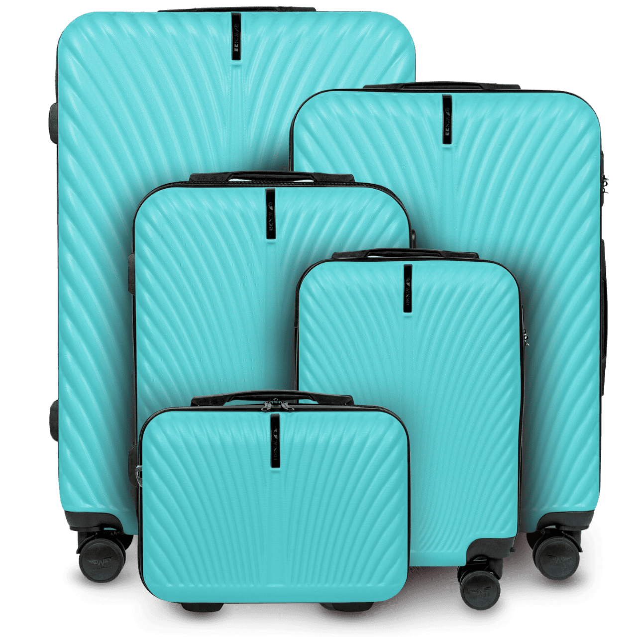 Komplet 5 WALIZEK Wings SWAN LIGHT BLUE SWAN COLLECTION