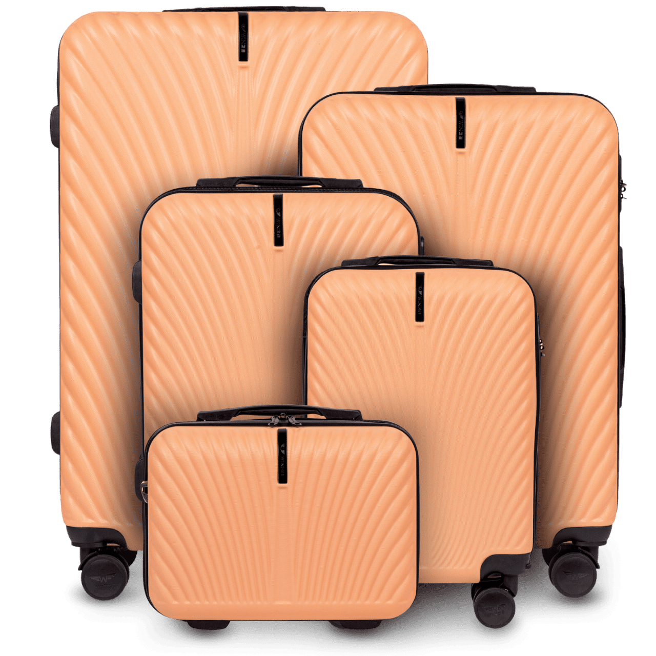 Komplet 5 WALIZEK Wings SWAN PEACH SWAN COLLECTION