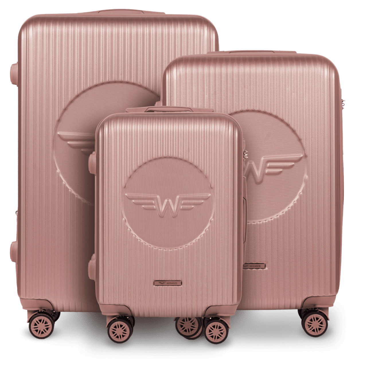 Zestaw 3 Walizek Wings Swallow 3.0 ROSE GOLD SWALLOW COLLECTION