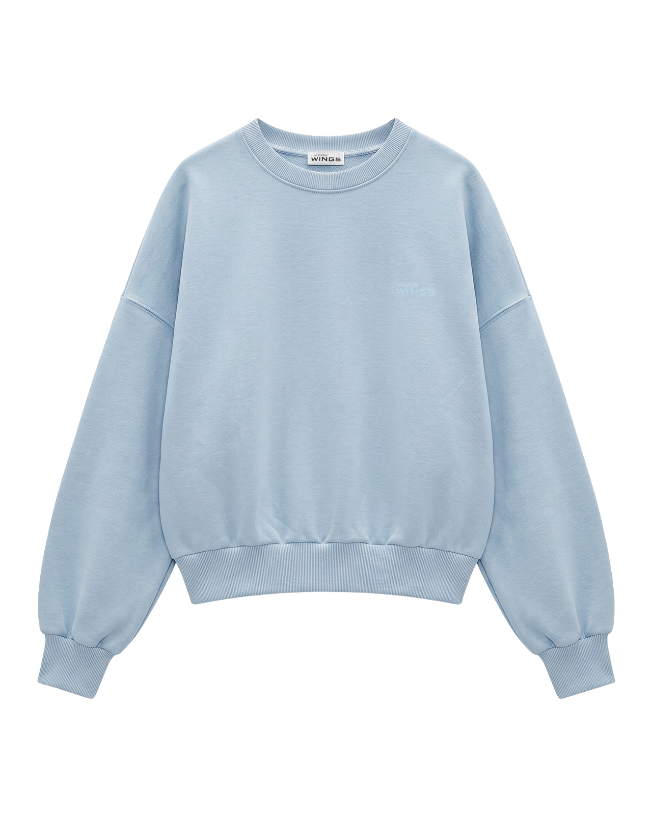 Dámská mikina CREWNECK oversize UNLEASH WINGS PASTEL BLUE