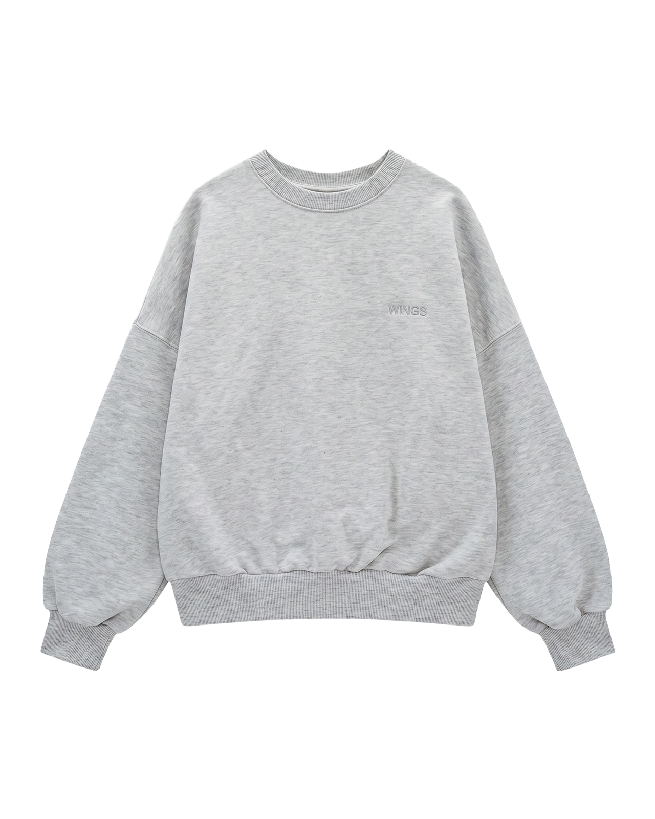 Dámská mikina CREWNECK oversize UNLEASH WINGS ŠEDÁ