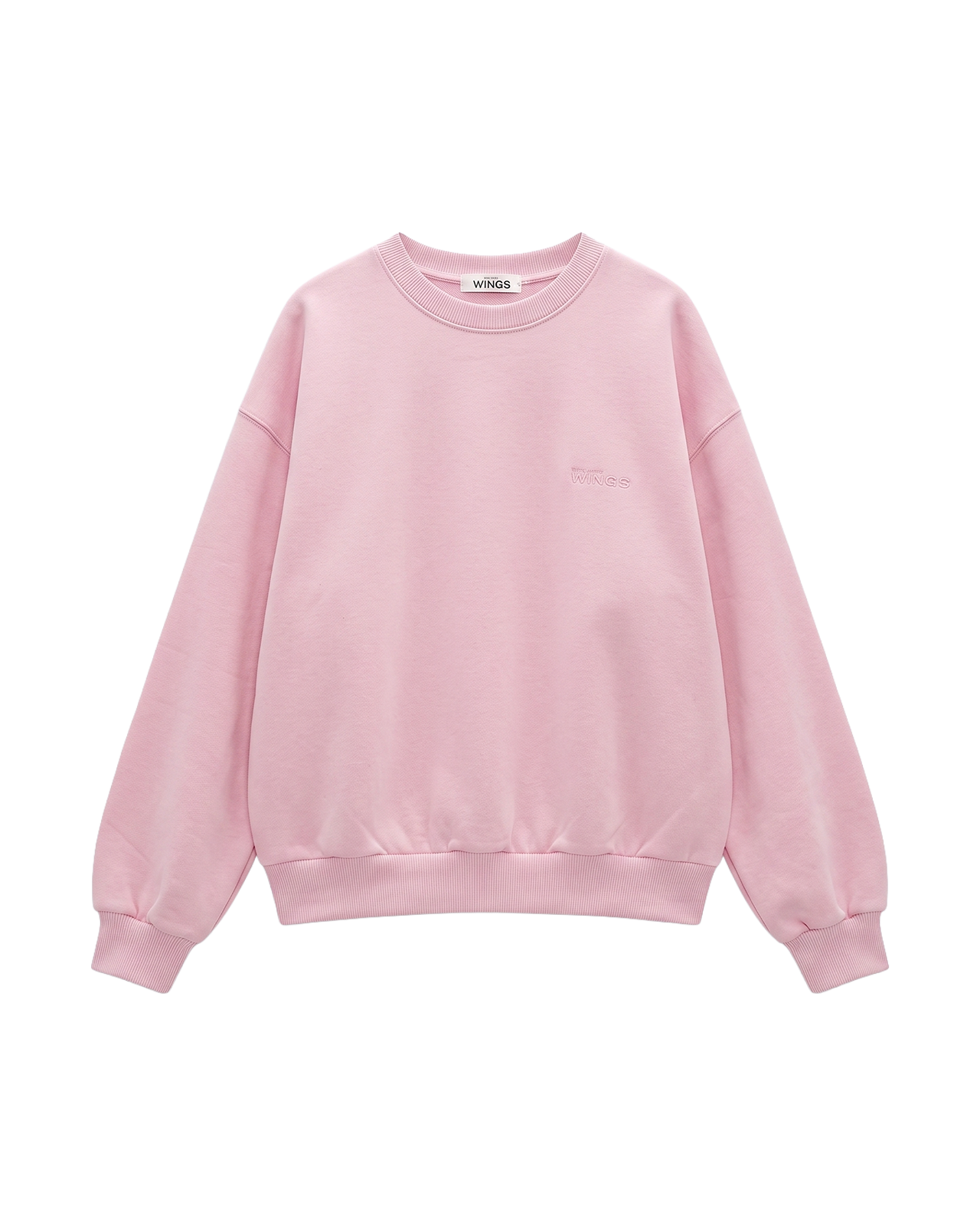 Dámská mikina CREWNECK oversize UNLEASH WINGS RŮŽOVÁ