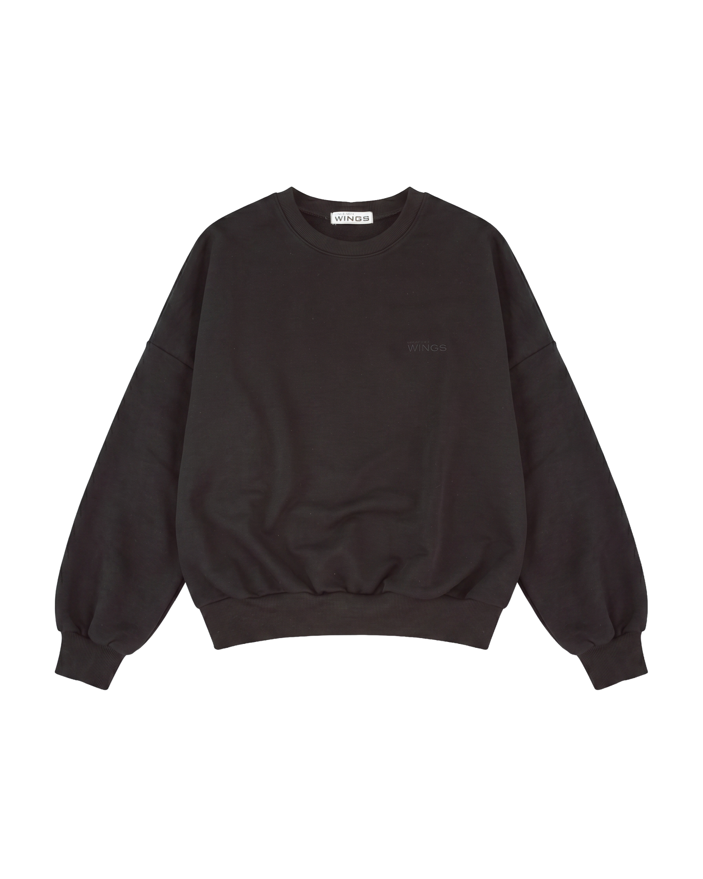 Dámská mikina CREWNECK oversize UNLEASH WINGS ČERNÁ