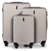 SET OF 3 WINGS EGRET 2.0 CHAMPAGNE SUITCASES