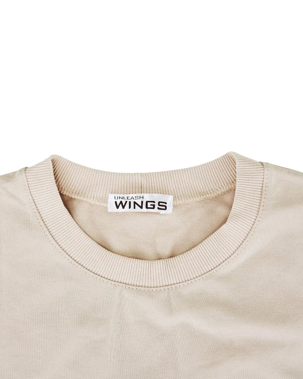 Koszulka damska oversize BEIGE WINGS UNLEASH