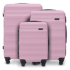 Set aus 3 Koffern Wings ABS+ VULTURE Pink