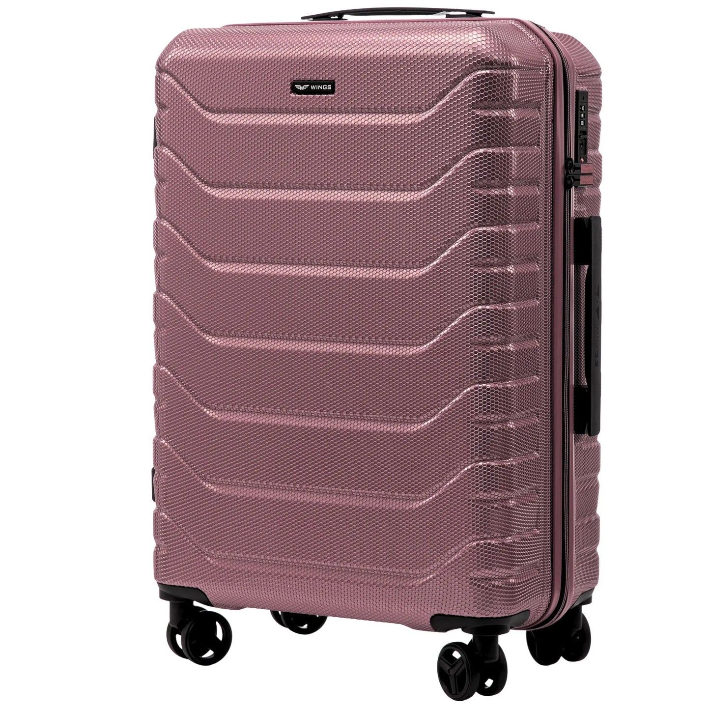 4er-Set Wings CRAKE-Koffer S/M/L + ROSE GOLD-Reisetasche
