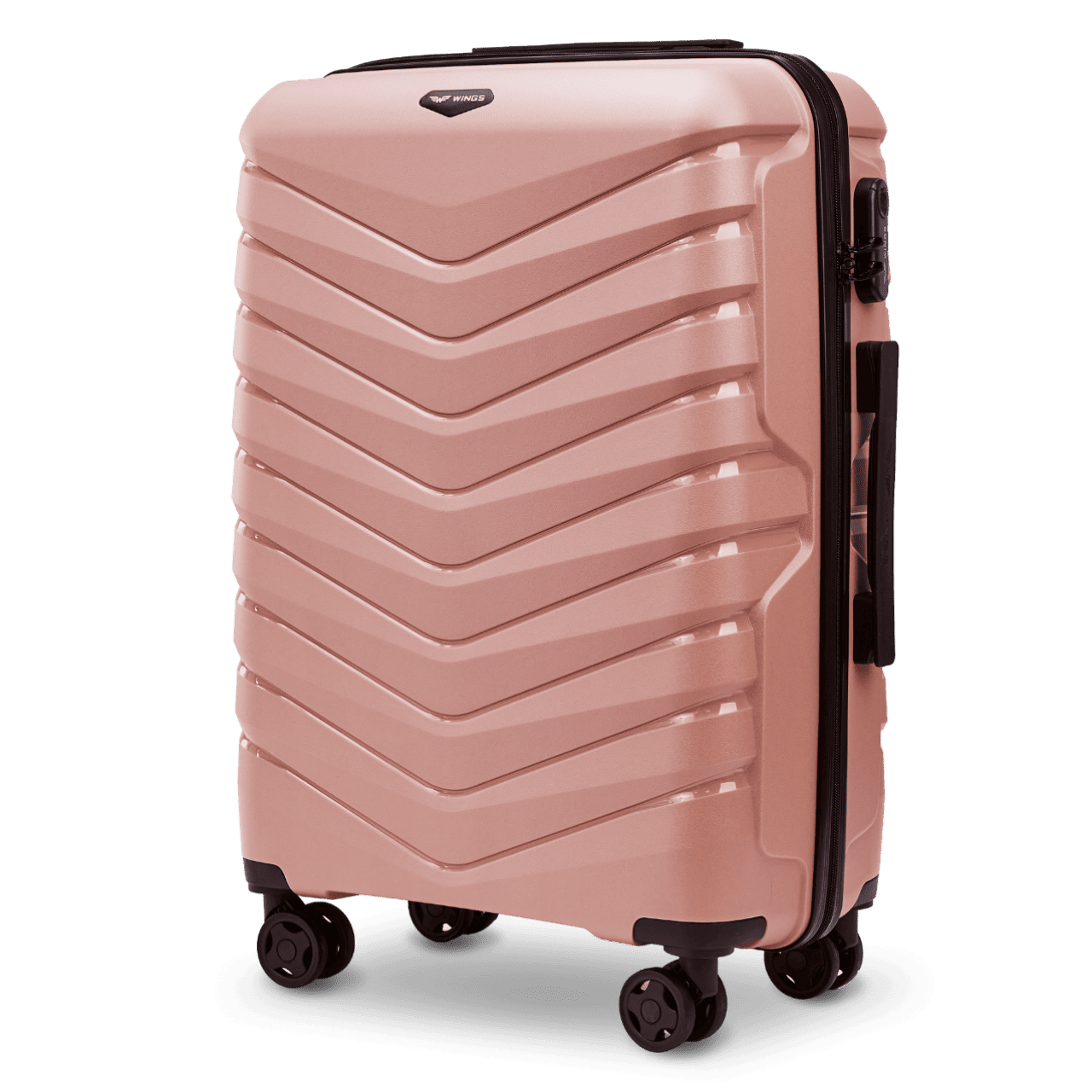 Walizka średnia Wings PHOENIX 2.0 polipropylen 24" ROSE GOLD PHOENIX COLLECTION