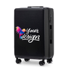 Vidēja izmēra koferis Wings PERSONALIZED ABS+ 24" MELNS