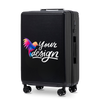 Valigia media Wings PERSONALIZED ABS+ 24" NERA