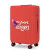 Wings PERSONALIZED ABS+ 24" RED medium suitcase