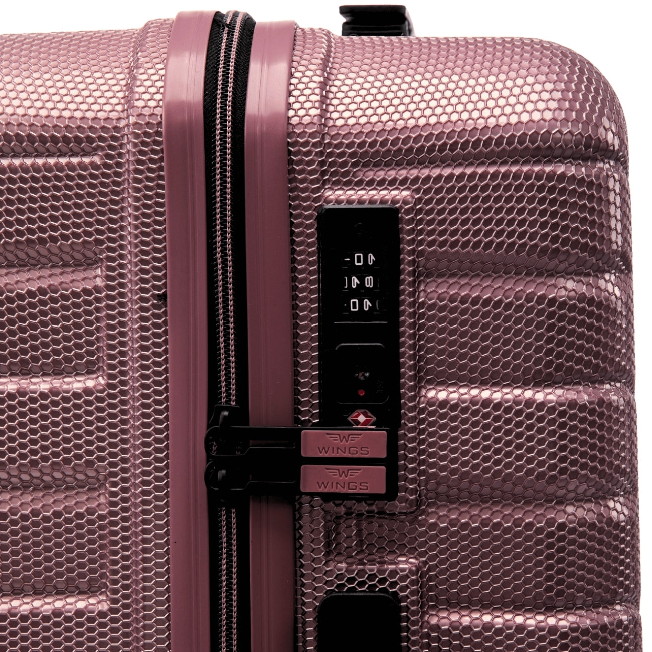 4er-Set Wings CRAKE-Koffer S/M/L + ROSE GOLD-Reisetasche