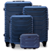Set od 4 Wings CRAKE kofera S/M/L + MIDDLE BLUE ručni prtljag
