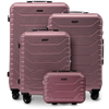 4er-Set Wings CRAKE-Koffer S/M/L + ROSE GOLD-Reisetasche
