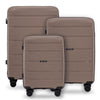 Wings HAWFINCH 3.0 set of 3 polypropylene suitcases COFFEE