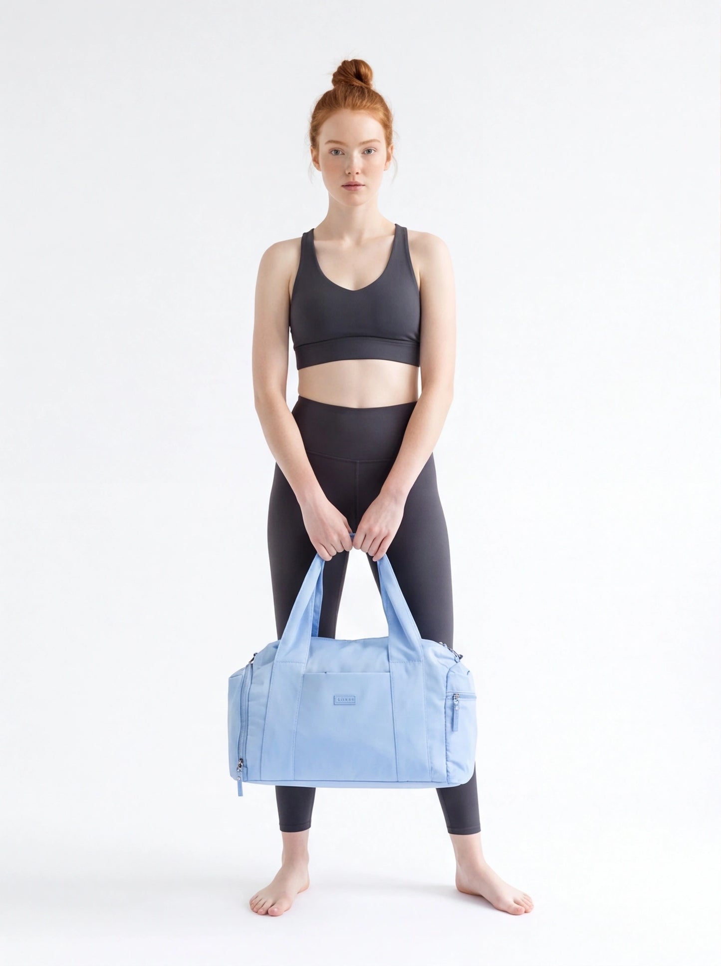 WINGS SOLENNE sports bag with shoe pocket and suitcase strap BLUE
