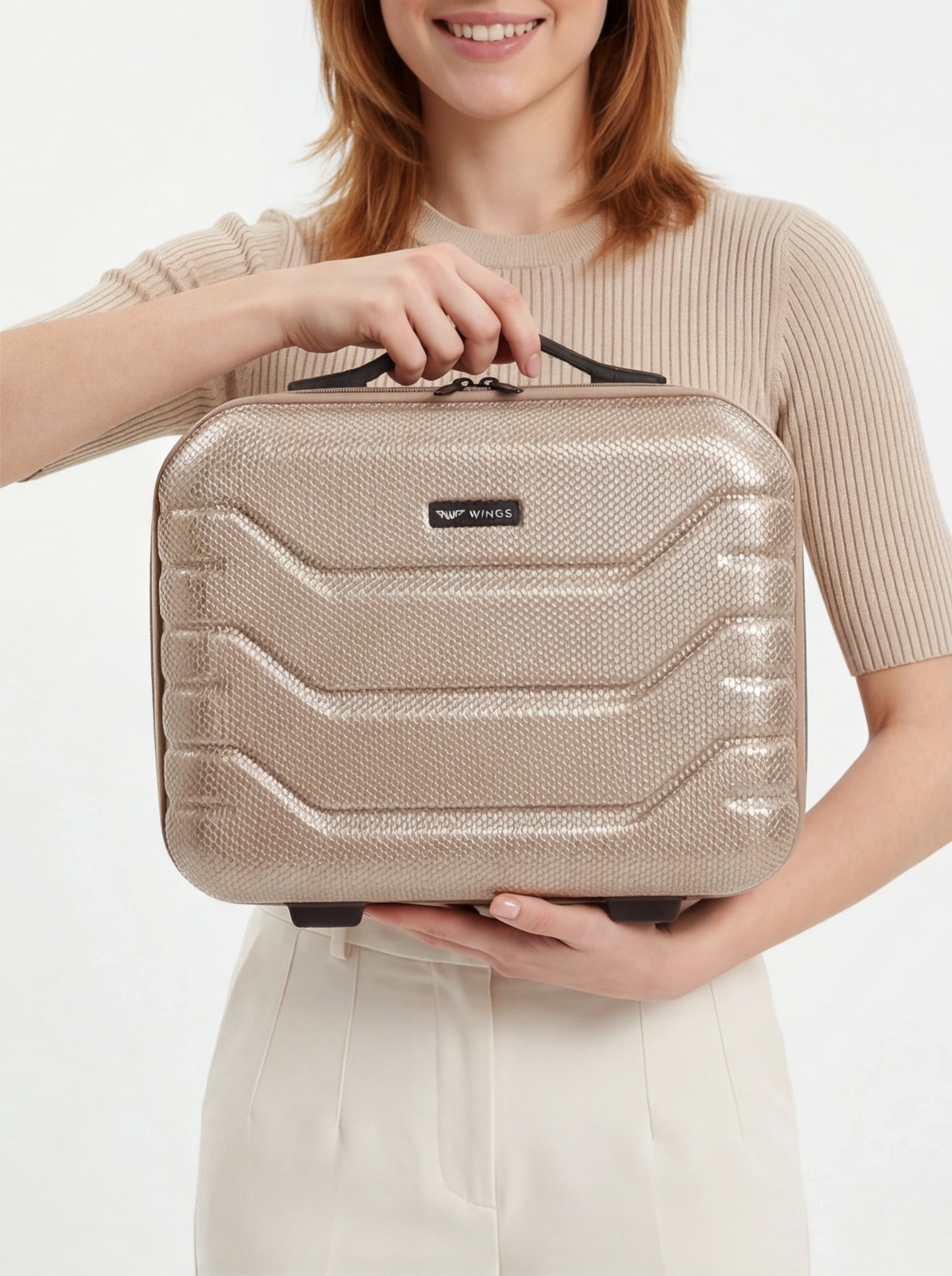 Reisekoffer Wings CRAKE Kosmetiktasche 14" CHAMPAGNE