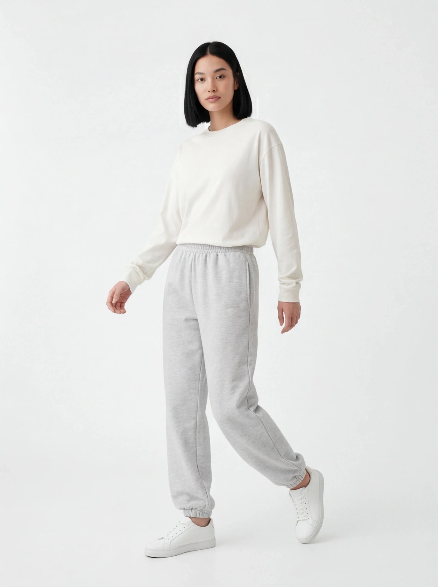 Damskie spodnie dresowe oversize UNLEASH WINGS GREY WINGS UNLEASH