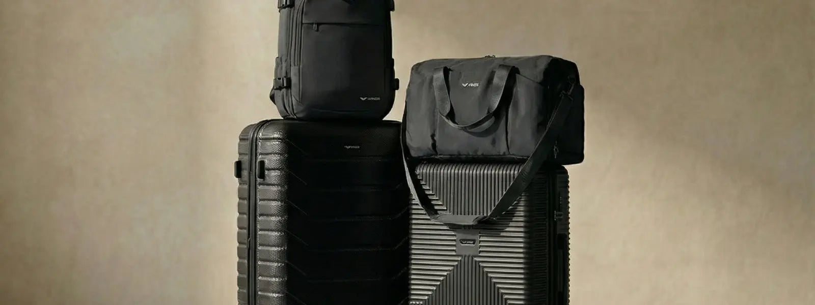 Black suitcases