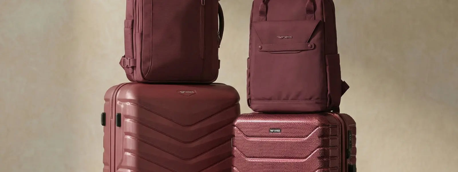 Red suitcases